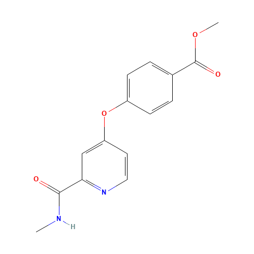 methyl 4-[2-(methylcarbamoyl)pyridin-4-yl]oxybenzoate (CAS: 864291-34-9) - Related Chemical Product