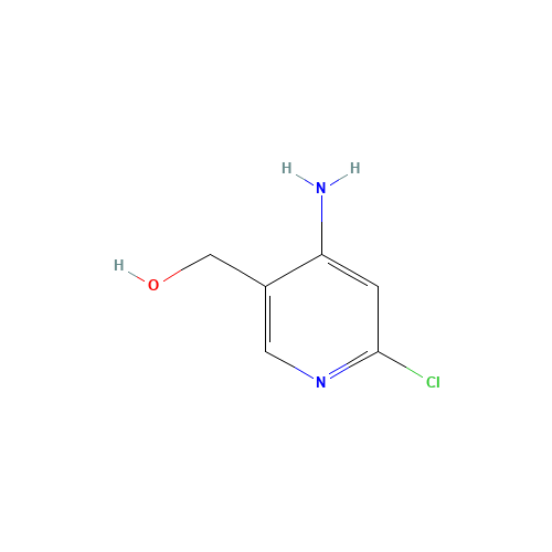 (4-amino-6-chloropyridin-3-yl)methanol (CAS: 846036-96-2) - Chemical Structure and Molecular Formula 