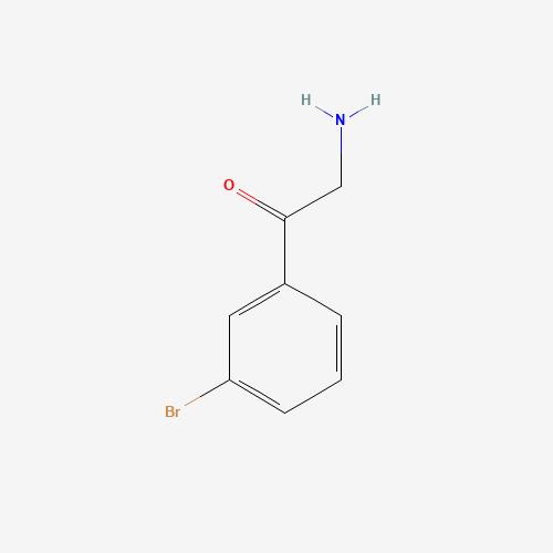 2-amino-1-(3-bromophenyl)ethanone (CAS: 491837-88-8) - Chemical Structure and Molecular Formula 