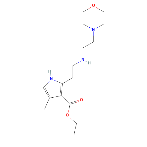 ethyl 4-methyl-2-[2-(2-morpholin-4-ylethylamino)ethyl]-1H-pyrrole-3-carboxylate (CAS: 945381-68-0) - Related Chemical Product