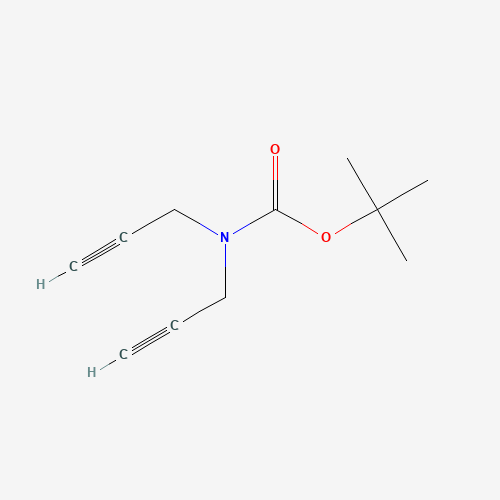 tert-butyl N,N-bis(prop-2-ynyl)carbamate (CAS: 262418-92-8) - Chemical Structure and Molecular Formula 