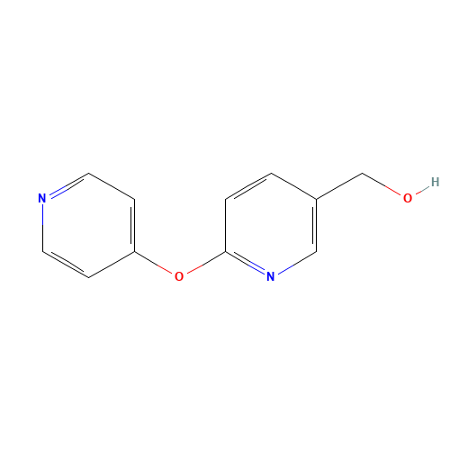 (6-pyridin-4-yloxypyridin-3-yl)methanol (CAS: 1369256-07-4) - Chemical Structure and Molecular Formula 