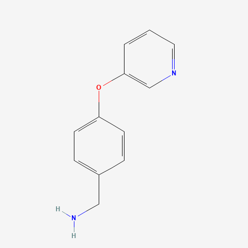 (4-pyridin-3-yloxyphenyl)methanamine (CAS: 685533-76-0) - Chemical Structure and Molecular Formula 