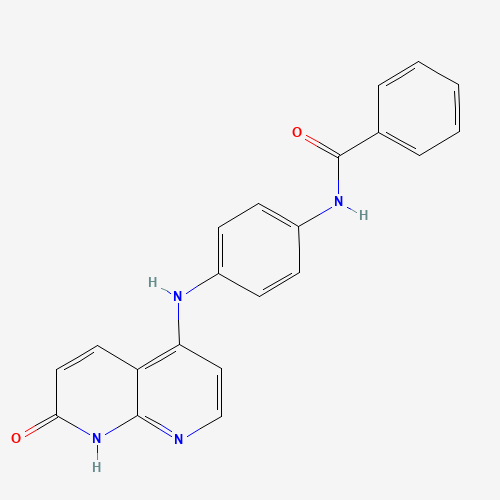 N-[4-[(7-oxo-8H-1,8-naphthyridin-4-yl)amino]phenyl]benzamide (CAS: 1203509-61-8) - Related Chemical Product