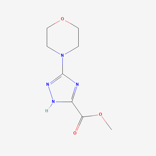 methyl 3-morpholin-4-yl-1H-1,2,4-triazole-5-carboxylate (CAS: 1319257-81-2) - Chemical Structure and Molecular Formula 