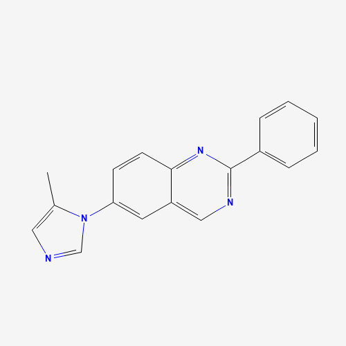 6-(5-methylimidazol-1-yl)-2-phenylquinazoline (CAS: 1201902-03-5) - Chemical Structure and Molecular Formula 