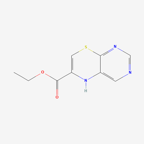 ethyl 5H-pyrimido[4,5-b][1,4]thiazine-6-carboxylate (CAS: 69785-97-3) - Chemical Structure and Molecular Formula 