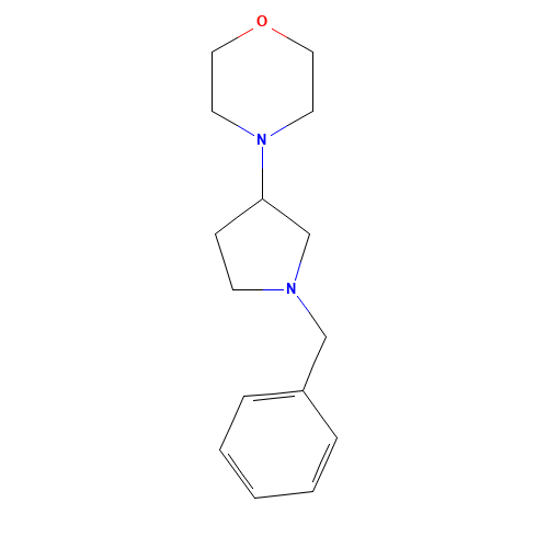 4-(1-benzylpyrrolidin-3-yl)morpholine (CAS: 1245646-52-9) - Chemical Structure and Molecular Formula 