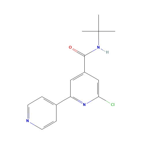 N-tert-butyl-2-chloro-6-pyridin-4-ylpyridine-4-carboxamide (CAS: 1201675-22-0) - Related Chemical Product