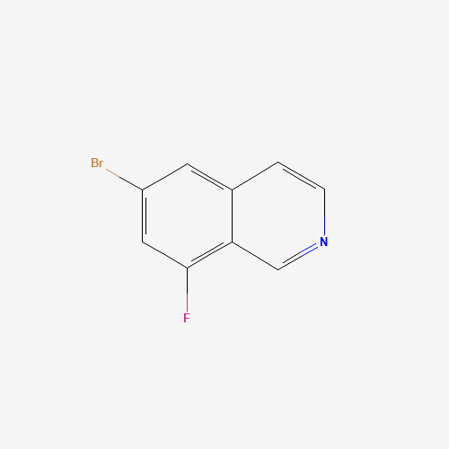 6-bromo-8-fluoroisoquinoline (CAS: 1258833-77-0) - Chemical Structure and Molecular Formula 