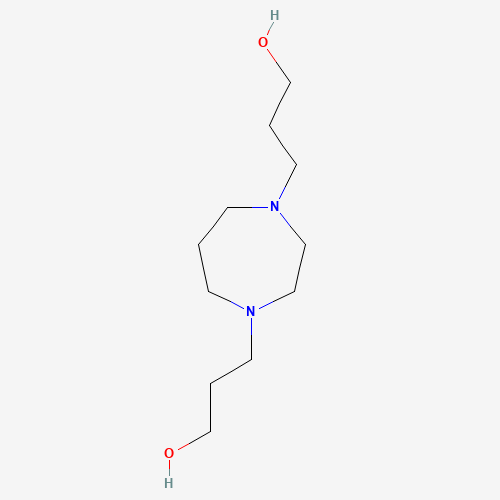 3-[4-(3-hydroxypropyl)-1,4-diazepan-1-yl]propan-1-ol (CAS: 19970-80-0) - Chemical Structure and Molecular Formula 