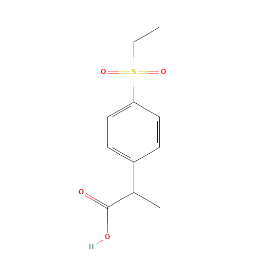 2-(4-ethylsulfonylphenyl)propanoic acid (CAS: 1363179-16-1) - Related Chemical Product