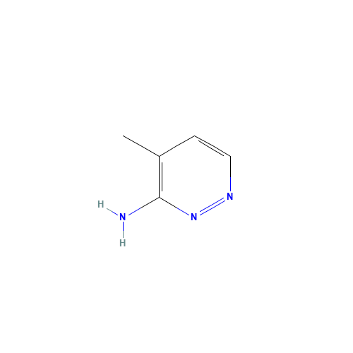 4-methylpyridazin-3-amine (CAS: 90568-15-3) - Chemical Structure and Molecular Formula 
