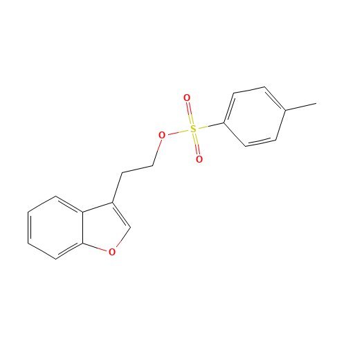 2-(1-benzofuran-3-yl)ethyl 4-methylbenzenesulfonate (CAS: 26278-25-1) - Chemical Structure and Molecular Formula 