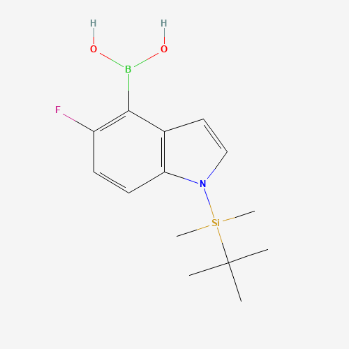 [1-[tert-butyl(dimethyl)silyl]-5-fluoroindol-4-yl]boronic acid (CAS: 1093066-72-8) - Related Chemical Product