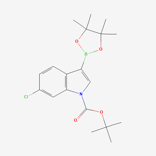 tert-butyl 6-chloro-3-(4,4,5,5-tetramethyl-1,3,2-dioxaborolan-2-yl)indole-1-carboxylate (CAS: 1218790-24-9) - Related Chemical Product