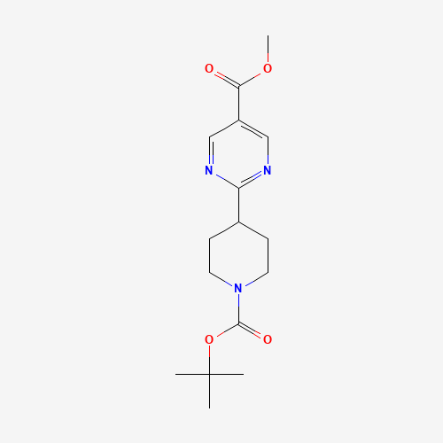 methyl 2-[1-[(2-methylpropan-2-yl)oxycarbonyl]piperidin-4-yl]pyrimidine-5-carboxylate (CAS: 1035271-57-8) - Related Chemical Product