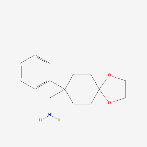 [8-(3-methylphenyl)-1,4-dioxaspiro[4.5]decan-8-yl]methanamine (CAS: 887978-87-2) - Related Chemical Product