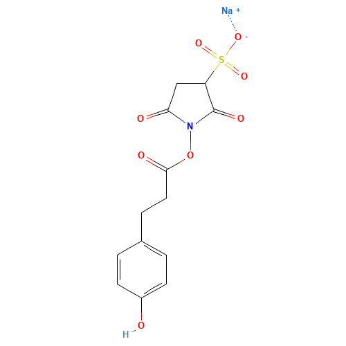 sodium;1-[3-(4-hydroxyphenyl)propanoyloxy]-2,5-dioxopyrrolidine-3-sulfonate (CAS: 106827-57-0) - Related Chemical Product