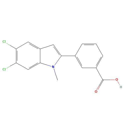 3-(5,6-dichloro-1-methylindol-2-yl)benzoic acid (CAS: 835595-02-3) - Related Chemical Product