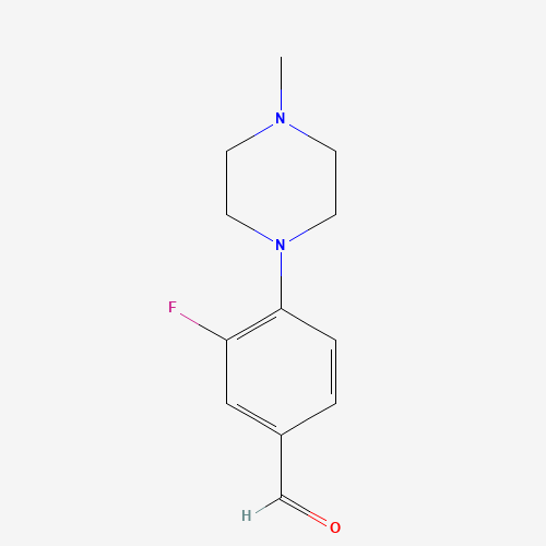 3-fluoro-4-(4-methylpiperazin-1-yl)benzaldehyde (CAS: 868770-03-0) - Related Chemical Product