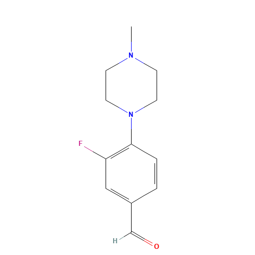 3-fluoro-4-(4-methylpiperazin-1-yl)benzaldehyde (CAS: 868770-03-0) - Related Chemical Product