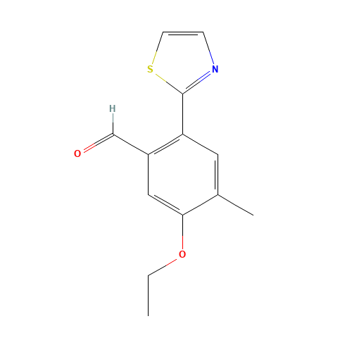 5-ethoxy-4-methyl-2-(1,3-thiazol-2-yl)benzaldehyde (CAS: 1350760-02-9) - Related Chemical Product