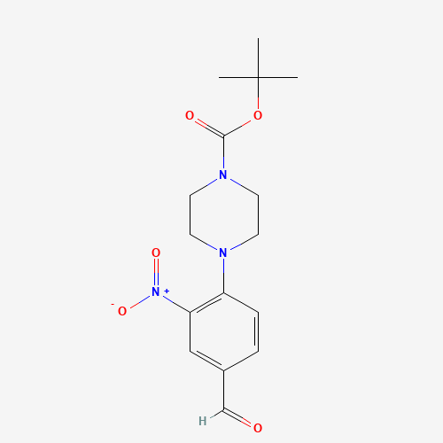 tert-butyl 4-(4-formyl-2-nitrophenyl)piperazine-1-carboxylate (CAS: 1290181-36-0) - Related Chemical Product