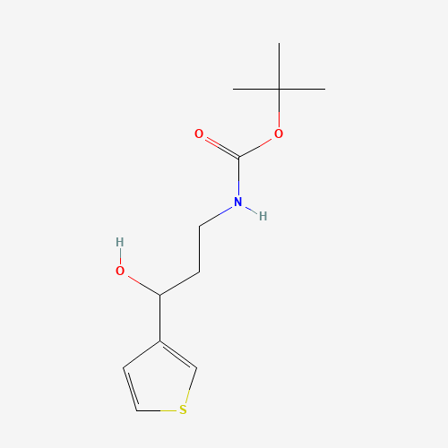 tert-butyl N-(3-hydroxy-3-thiophen-3-ylpropyl)carbamate (CAS: 1386398-80-6) - Related Chemical Product
