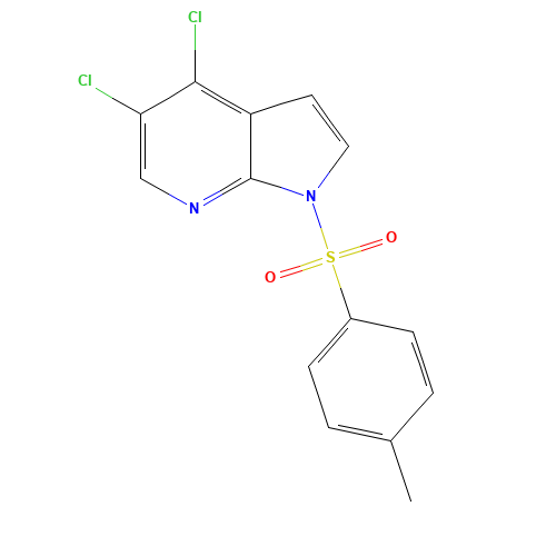 4,5-dichloro-1-(4-methylphenyl)sulfonylpyrrolo[2,3-b]pyridine (CAS: 1350378-57-2) - Related Chemical Product