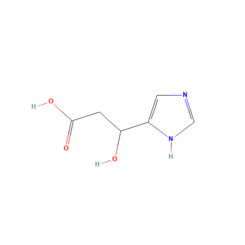 3-hydroxy-3-(1H-imidazol-5-yl)propanoic acid (CAS: 959240-28-9) - Chemical Structure and Molecular Formula 