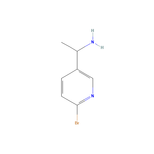 1-(6-bromopyridin-3-yl)ethanamine (CAS: 1060811-56-4) - Chemical Structure and Molecular Formula 