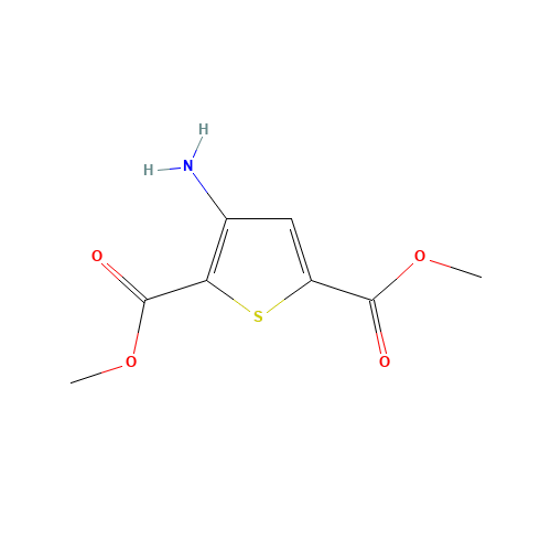 dimethyl 3-aminothiophene-2,5-dicarboxylate (CAS: 785803-74-9) - Chemical Structure and Molecular Formula 