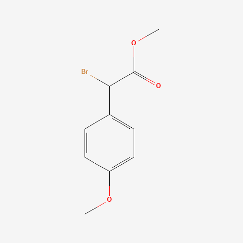 methyl 2-bromo-2-(4-methoxyphenyl)acetate (CAS: 50612-99-2) - Chemical Structure and Molecular Formula 