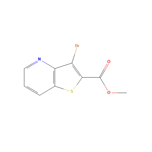 methyl 3-bromothieno[3,2-b]pyridine-2-carboxylate (CAS: 1104630-92-3) - Chemical Structure and Molecular Formula 