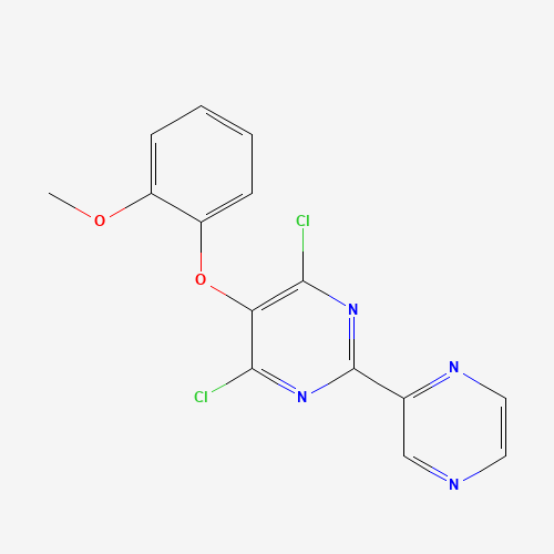 4,6-dichloro-5-(2-methoxyphenoxy)-2-pyrazin-2-ylpyrimidine (CAS: 473537-04-1) - Related Chemical Product