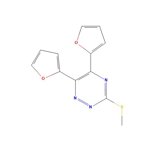5,6-bis(furan-2-yl)-3-methylsulfanyl-1,2,4-triazine (CAS: 69467-09-0) - Related Chemical Product