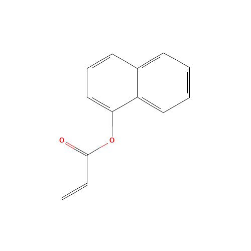 naphthalen-1-yl prop-2-enoate (CAS: 20069-66-3) - Chemical Structure and Molecular Formula 