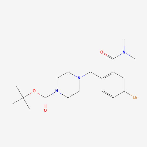 tert-butyl 4-[[4-bromo-2-(dimethylcarbamoyl)phenyl]methyl]piperazine-1-carboxylate (CAS: 1446819-59-5) - Related Chemical Product