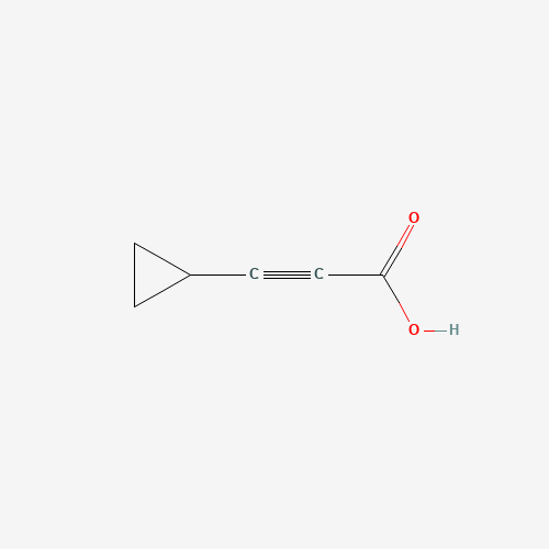 3-cyclopropylprop-2-ynoic acid (CAS: 7358-93-2) - Chemical Structure and Molecular Formula 