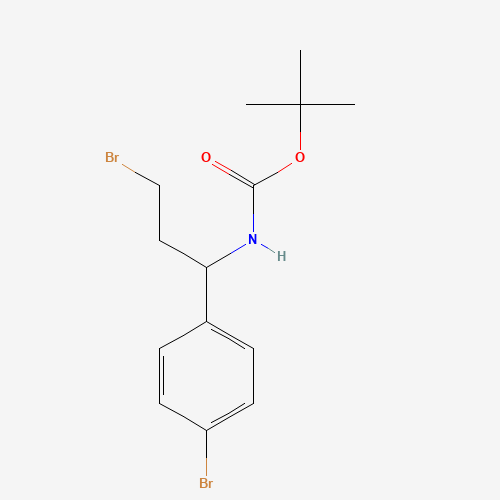 tert-butyl N-[3-bromo-1-(4-bromophenyl)propyl]carbamate (CAS: 924817-79-8) - Related Chemical Product