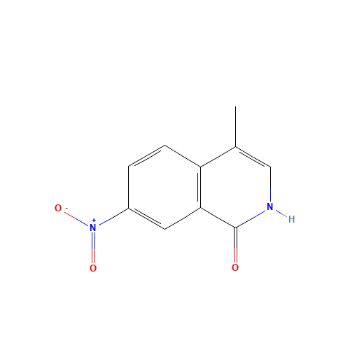 4-methyl-7-nitro-2H-isoquinolin-1-one (CAS: 246540-65-8) - Chemical Structure and Molecular Formula 