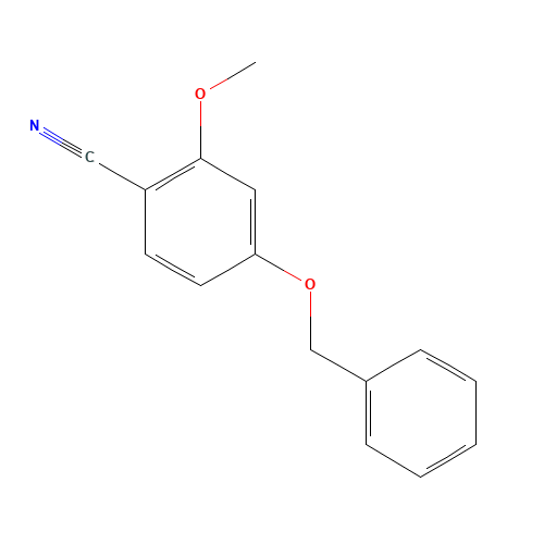 2-methoxy-4-phenylmethoxybenzonitrile (CAS: 719274-37-0) - Chemical Structure and Molecular Formula 