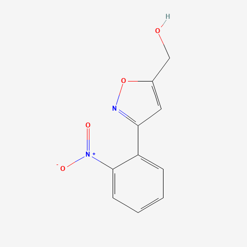 [3-(2-nitrophenyl)-1,2-oxazol-5-yl]methanol (CAS: 325744-47-6) - Chemical Structure and Molecular Formula 