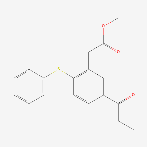 methyl 2-(2-phenylsulfanyl-5-propanoylphenyl)acetate (CAS: 108051-48-5) - Related Chemical Product