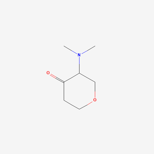 3-(dimethylamino)oxan-4-one (CAS: 775229-67-9) - Chemical Structure and Molecular Formula 