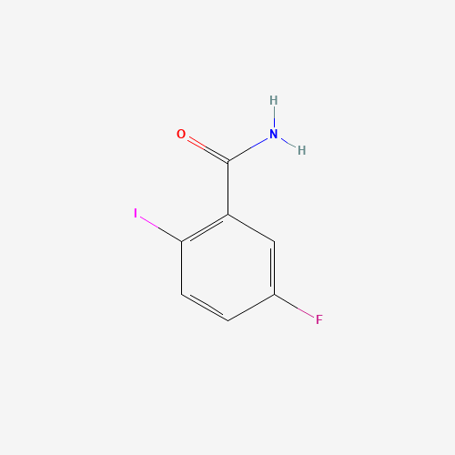 5-fluoro-2-iodobenzamide (CAS: 748188-88-7) - Chemical Structure and Molecular Formula 