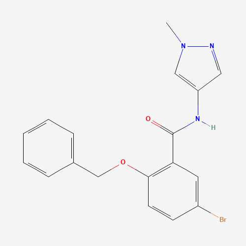 5-bromo-N-(1-methylpyrazol-4-yl)-2-phenylmethoxybenzamide (CAS: 1285514-20-6) - Related Chemical Product