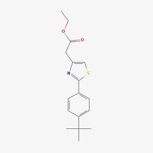 ethyl 2-[2-(4-tert-butylphenyl)-1,3-thiazol-4-yl]acetate (CAS: 680215-69-4) - Related Chemical Product