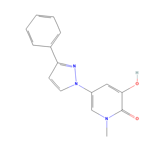 3-hydroxy-1-methyl-5-(3-phenylpyrazol-1-yl)pyridin-2-one (CAS: 1333146-61-4) - Related Chemical Product